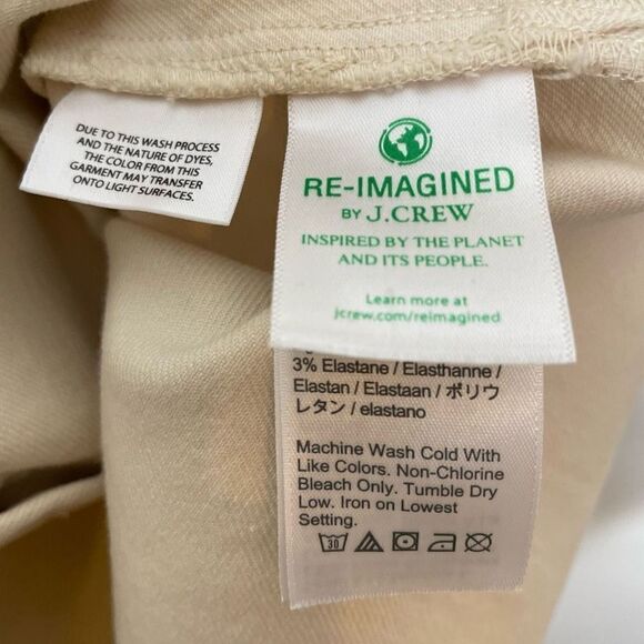 J Crew Women’s Shirtdress Button Down Midi Dress Ivory Dusty White Denim Twill‎ - Picture 6 of 9